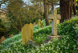 St Just in Roseland parish church in Cornwall UK