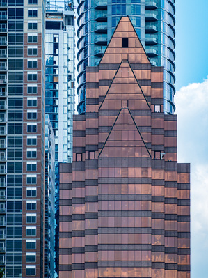 Abstract pattern of Austin Texas from South Congress bridge