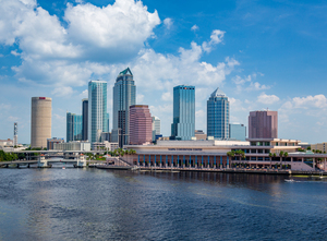 City skyline of Tampa Florida during the day
