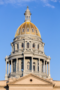 Gold covered dome of State Capitol Denver