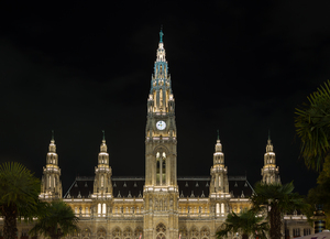  Rathaus building in Vienna Austria