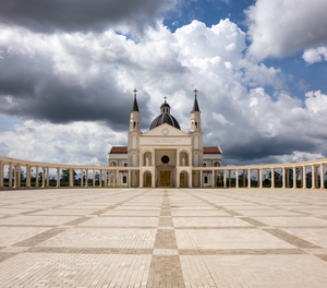 Panorama Basilica of Mongomo in Equatorial Guinea