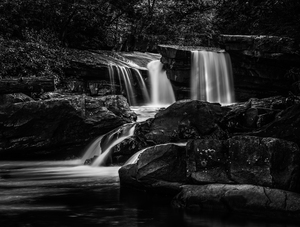 Black and White Waterfall on Deckers Creek