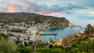 Evening in Avalon on Catalina Island
