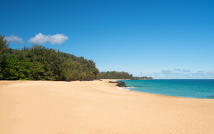 Lumahai Beach Kauai on calm day