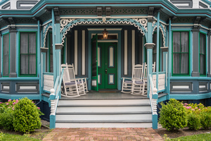 Entrance to Victorian home in Cape May