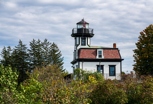 Old Colchester Reef lighthouse in Shelburne