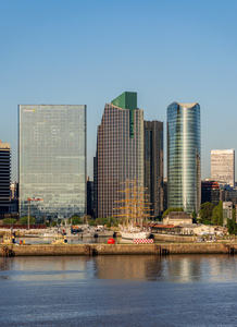 Harbor of the city of Buenos Aires in Argentina