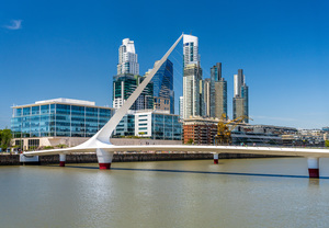 Modern development in the Puerto Madero district of Buenos Aires