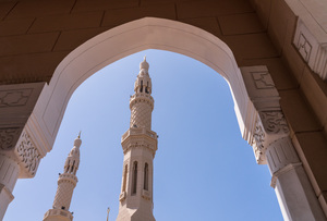 Jumeirah Mosque in Dubai which is open to visitors for education
