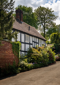 Black and white tudor home on Church Hill in Ellesmere Shropshir