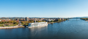 Panorama of La Crosse Wisconsin with Viking Mississippi River