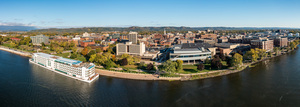 Panorama of La Crosse Wisconsin and the Viking Mississippi River