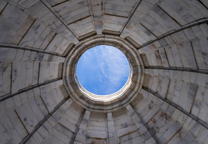 Memorial in National Park for the Vicksburg siege in Mississippi