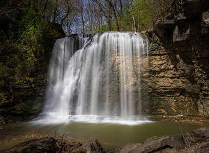 Hayden Run Falls in Dublin Ohio after heavy rain