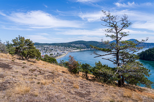 View from the Washington Park overlook over the town of Anacorte