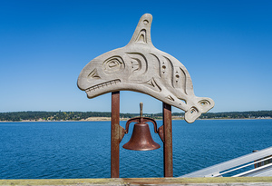 Ring bell when whale spotted off Coupeville wharf on Whidbey Isl