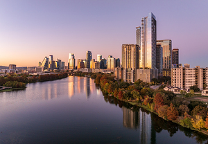 Lady Bird Lake view of Austin Skyline in 2026