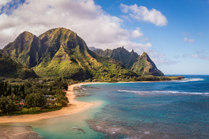 Aerial view of Tunnels Beach