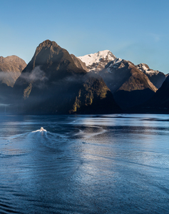 Fjord of Milford Sound in New Zealand