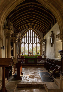 Interior of St Mary Church Swinbrook