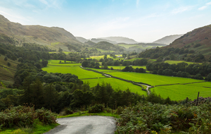 View toward Eskdale from HardKnott Pass