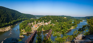 Panorama over Harpers Ferry