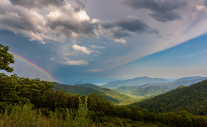 Storm over Blue Ridge Mountains