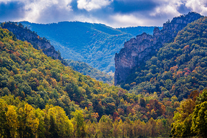 Seneca Rocks in West Virginia