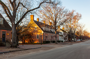 Old houses in Colonial Williamsburg
