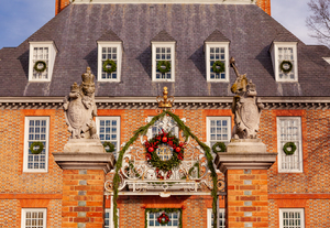 Entrance to Governors palace in Williamsburg