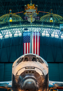 Space shuttle Discovery in its final home
