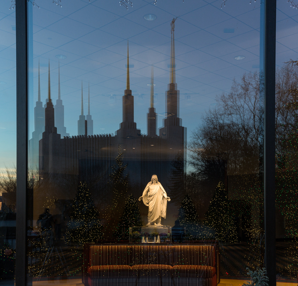 Mormon temple in Washington DC in late winter by Steve Heap