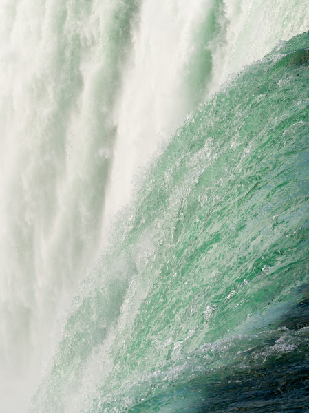 Detail of Canadian Horseshoe Falls at Niagara by Steve Heap