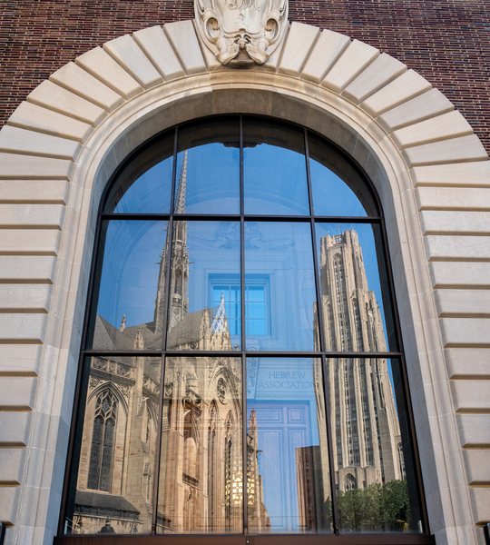 Cathedral of Learning and Heinz Chapel at the University of Pitt by Steve Heap