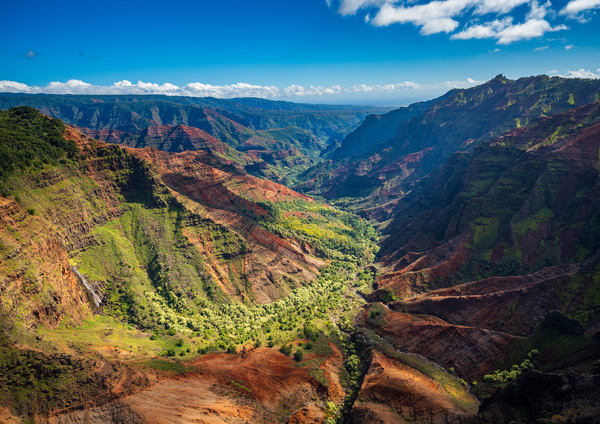 View down Waimea Canyon on Kauai by Steve Heap
