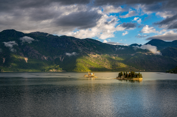 St George and Our Lady of the Rocks islands near Kotor by Steve Heap