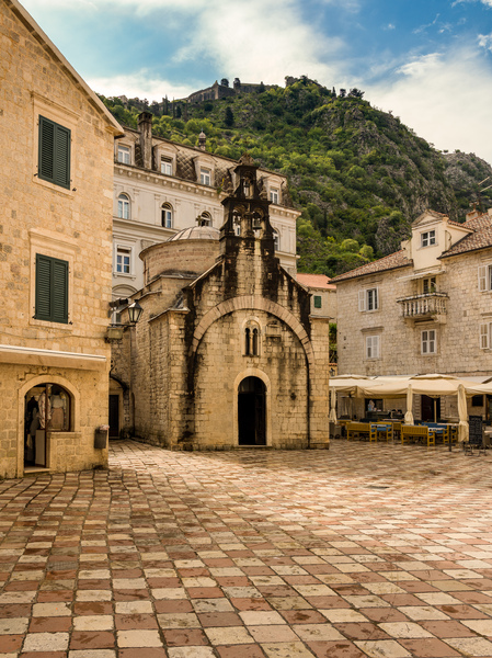 Narrow streets in Kotor in Montenegro by Steve Heap