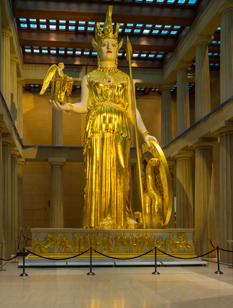 Statue of Athena in Nashville Parthenon by Steve Heap