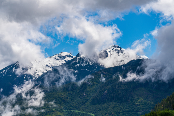 Mt Menzies as seen from Alaskan Cruise in the Discovery Passage by Steve Heap