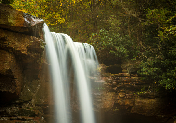 Douglas Falls near Blackwater Canyon trail near Thomas WV by Steve Heap