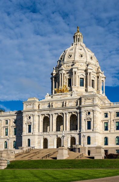 Facade of the State Capitol building in St Paul Minnesota by Steve Heap