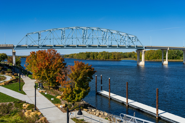Garden alongside the Mississippi River in Wabasha Minnesota by Steve Heap