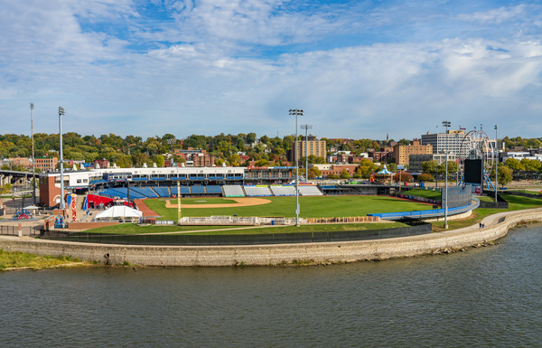 Baseball field of Modern Woodmen Park in Davenport Iowa by Steve Heap