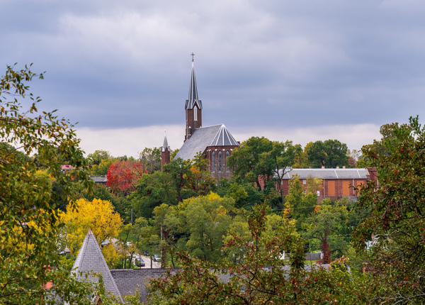 St John catholic church in Burlington in Iowa by Steve Heap