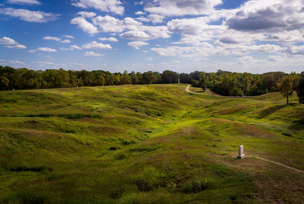 Battlefield in National Park for the Vicksburg siege in Mississi by Steve Heap