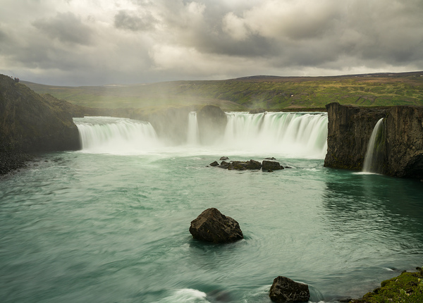 Godafoss or Waterfall of the Gods near Akureyri in Northern Ice Print