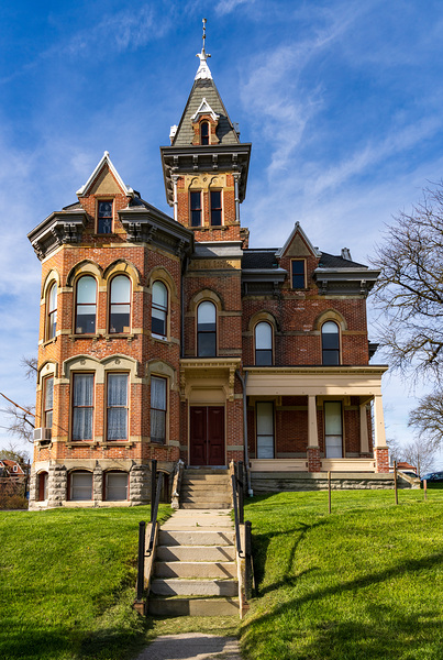 Facade of the historic Delaware County Sheriff home and jail by Steve Heap