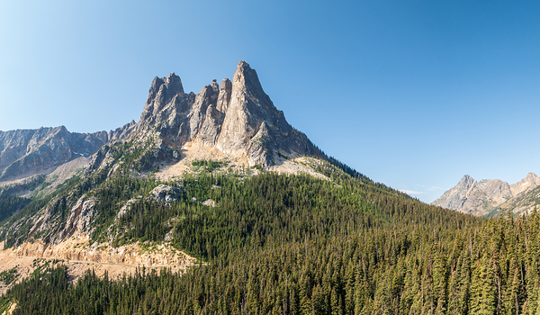 View of the North Cascades Highway looking towards the Washingto by Steve Heap