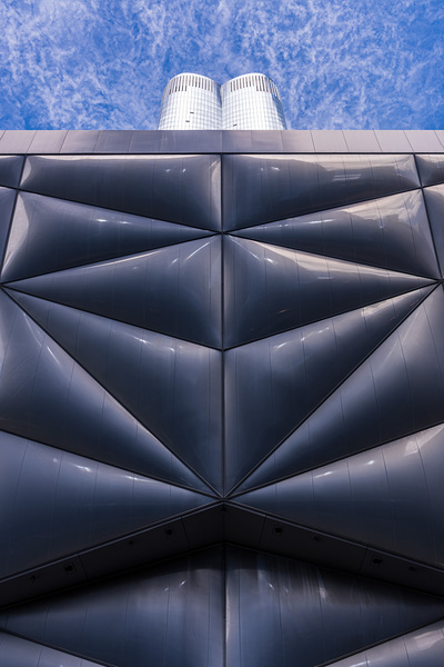 Unique pillowed retractable shell over the Shed in Hudson Yards  by Steve Heap